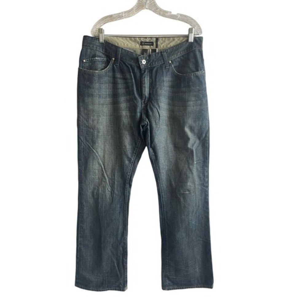 INC International Concepts Rio Bootcut Jeans 36x34‎ Embroidered Pockets Western